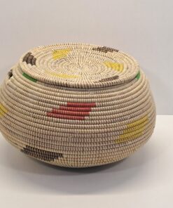 DA MEDIANO ~ CESTA CON TAPA PLANA BEIGE