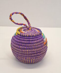 DA MINI ~ CESTA CON TAPA PLANA VIOLETA
