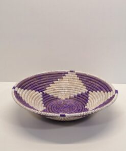 FUENTE CIRCULAR GRANDE ~ VIOLETA Y BLANCO
