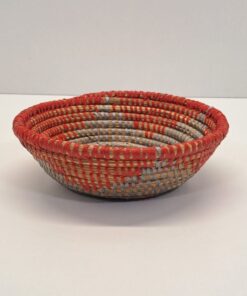 Fuente Circular Artesanal / Bol "Naranja & Gris"