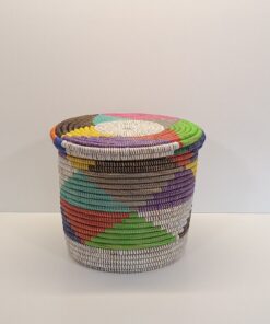 KEUP MEDIANO ~ CESTA CON TAPA PLANA MULTICOLOR
