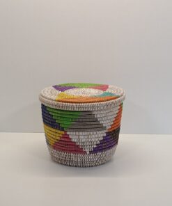KEUP PEQUEÑO ~ CESTA CON TAPA PLANA MULTICOLOR
