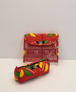 Set de Aseo "Vitalidad" – Neceser Transparente y Estuche en Rojo Vibrante