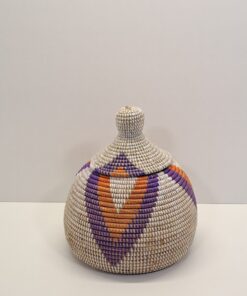 TAKH ~ CESTA CON TAPA TRADICIONAL BLANCO CON PICOS