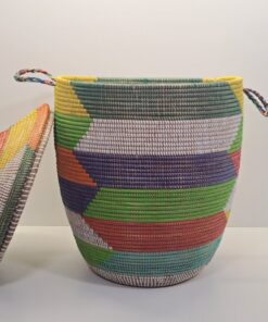 Alternative view of TEGELE GRANDE ~ CESTA CON TAPA TRADICIONAL COLORIDO