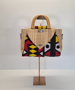 Bolso de Mano Artesanal "Geo-Chic"