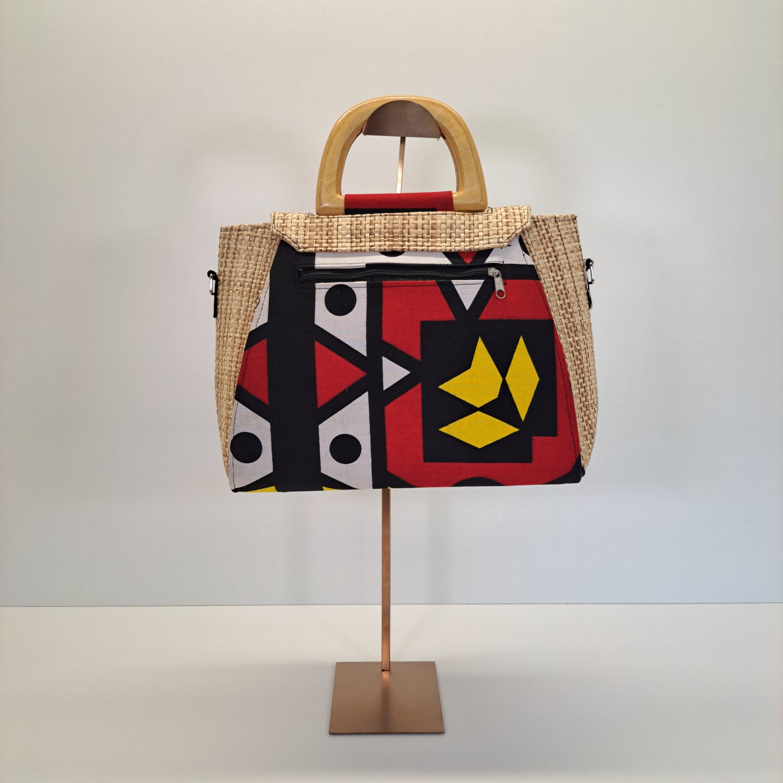 Bolso de Mano Artesanal "Geo-Chic" - Imagen 2