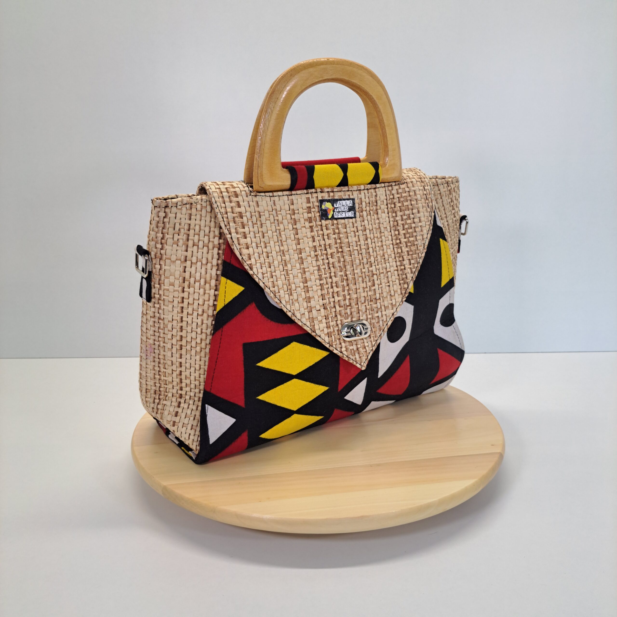 Bolso de Mano Artesanal "Geo-Chic" - Imagen 3