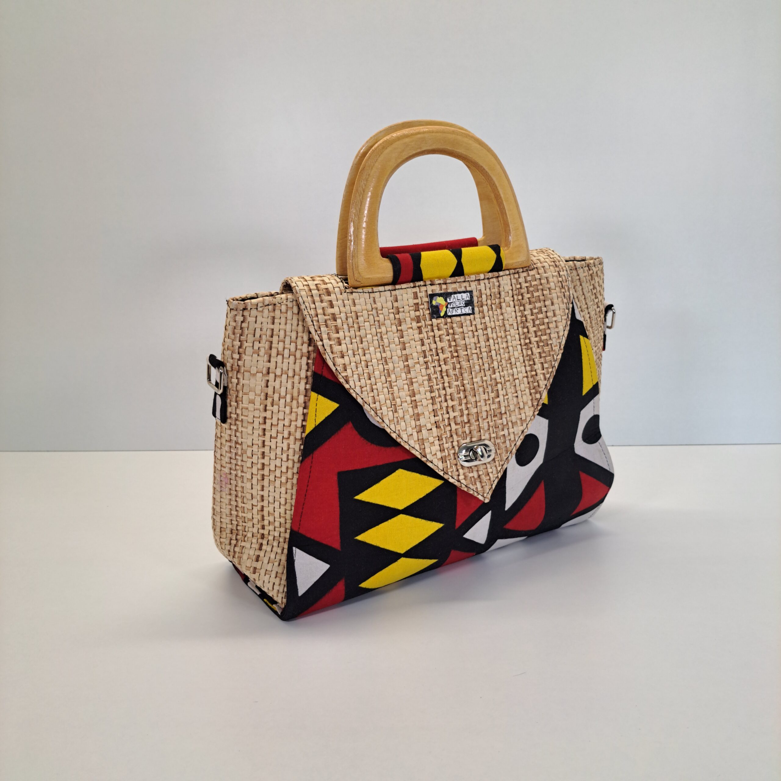 Bolso de Mano Artesanal "Geo-Chic" - Imagen 4