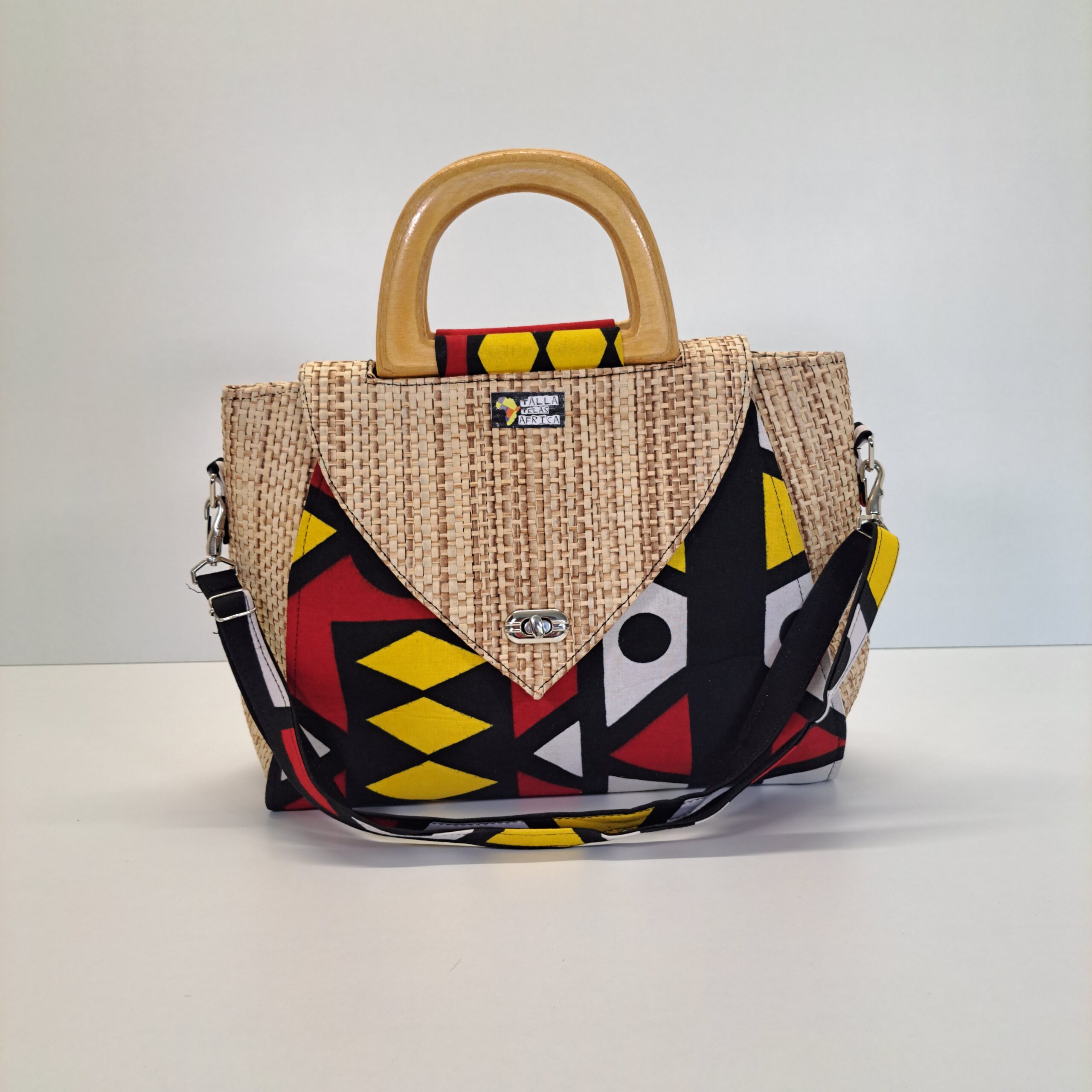 Bolso de Mano Artesanal "Geo-Chic" - Imagen 7