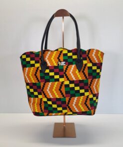 Bolso Tote Artesanal "Ritmo Kente"