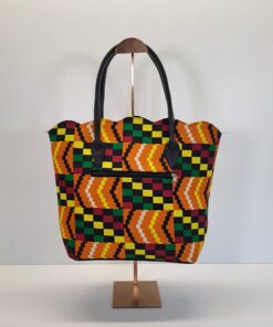 Alternative view of Bolso Tote Artesanal "Ritmo Kente"
