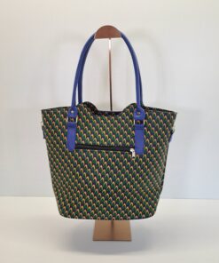 Alternative view of Bolso Tote Artesanal "Azul Cobalto"