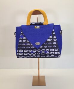 Bolso de Mano Artesanal "Océano Índigo"
