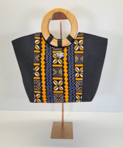 Bolso Tote Artesanal "Mosaico Ébano"