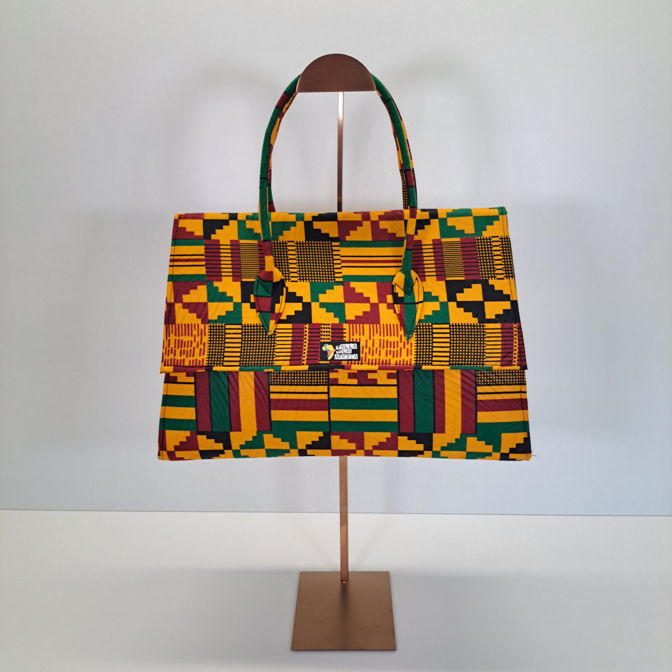 Bolso de Mano Artesanal "Kente Real"