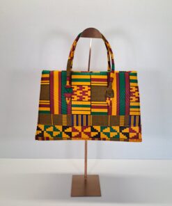 Alternative view of Bolso de Mano Artesanal "Kente Real"