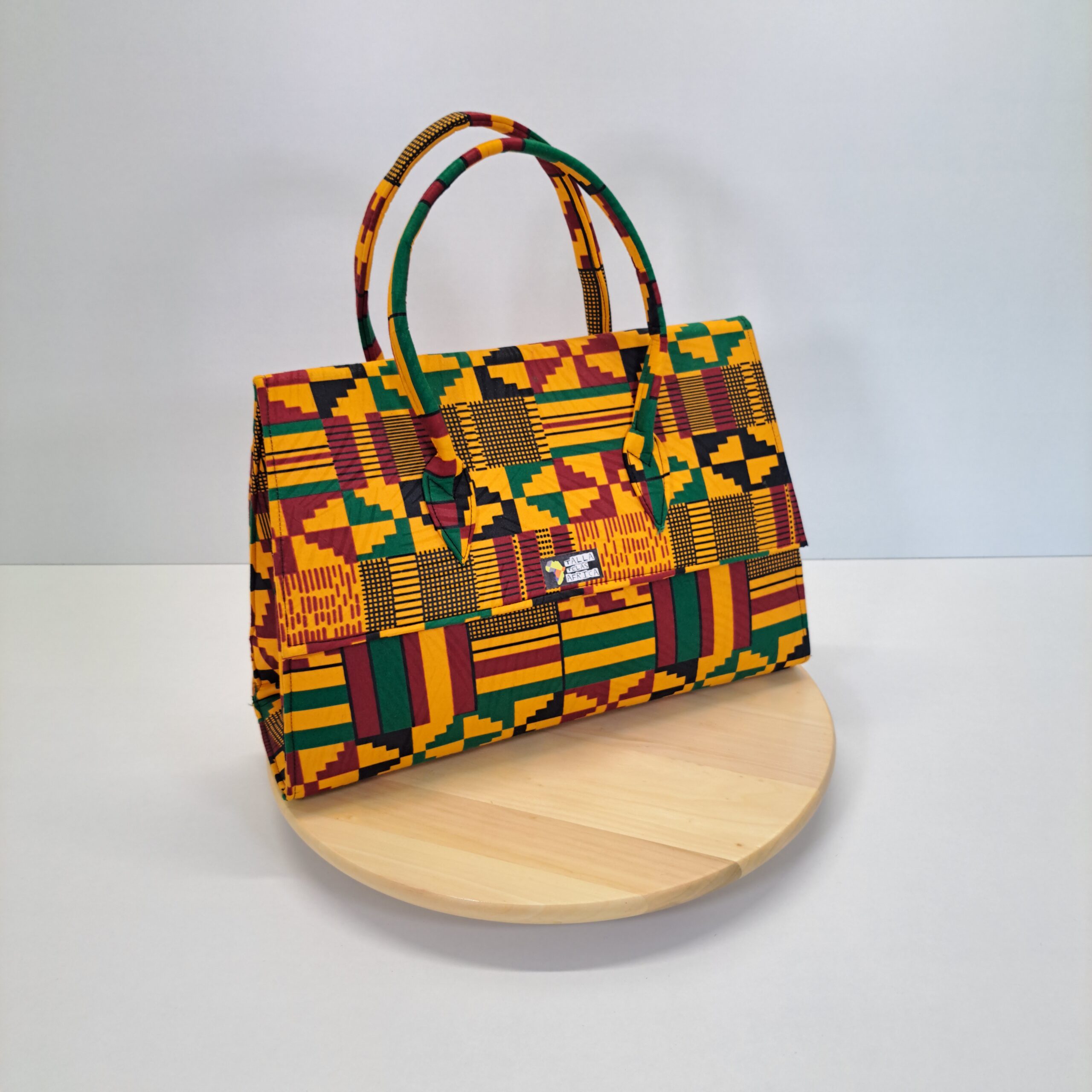 Bolso de Mano Artesanal "Kente Real" - Imagen 3