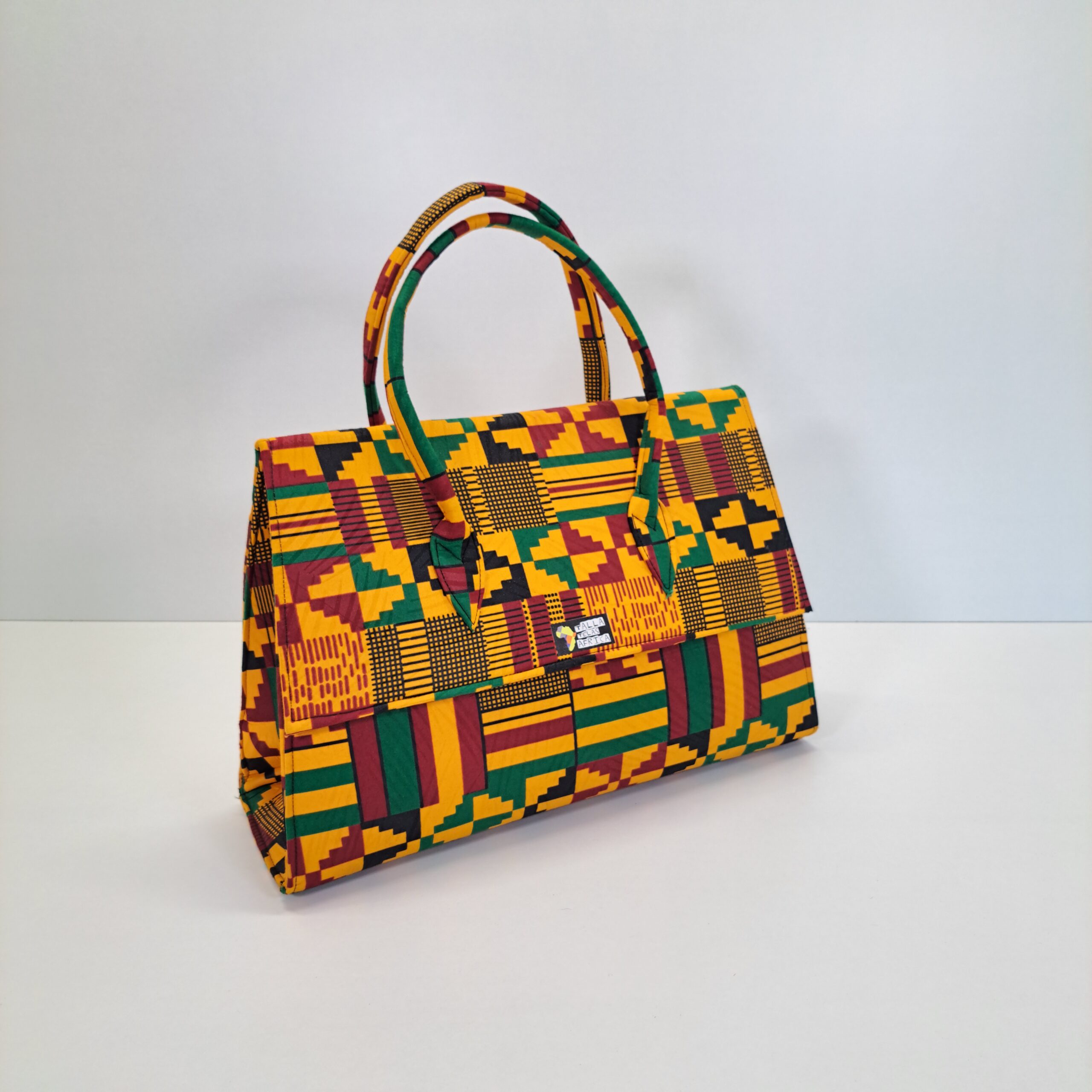 Bolso de Mano Artesanal "Kente Real" - Imagen 4