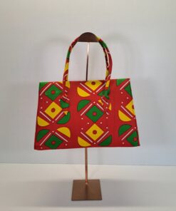 Alternative view of Bolso de Mano Artesanal "Sol y Geometría"
