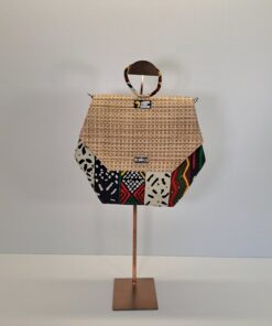 Bolso Hexagonal de Mano Artesanal "Mosaico Étnico"