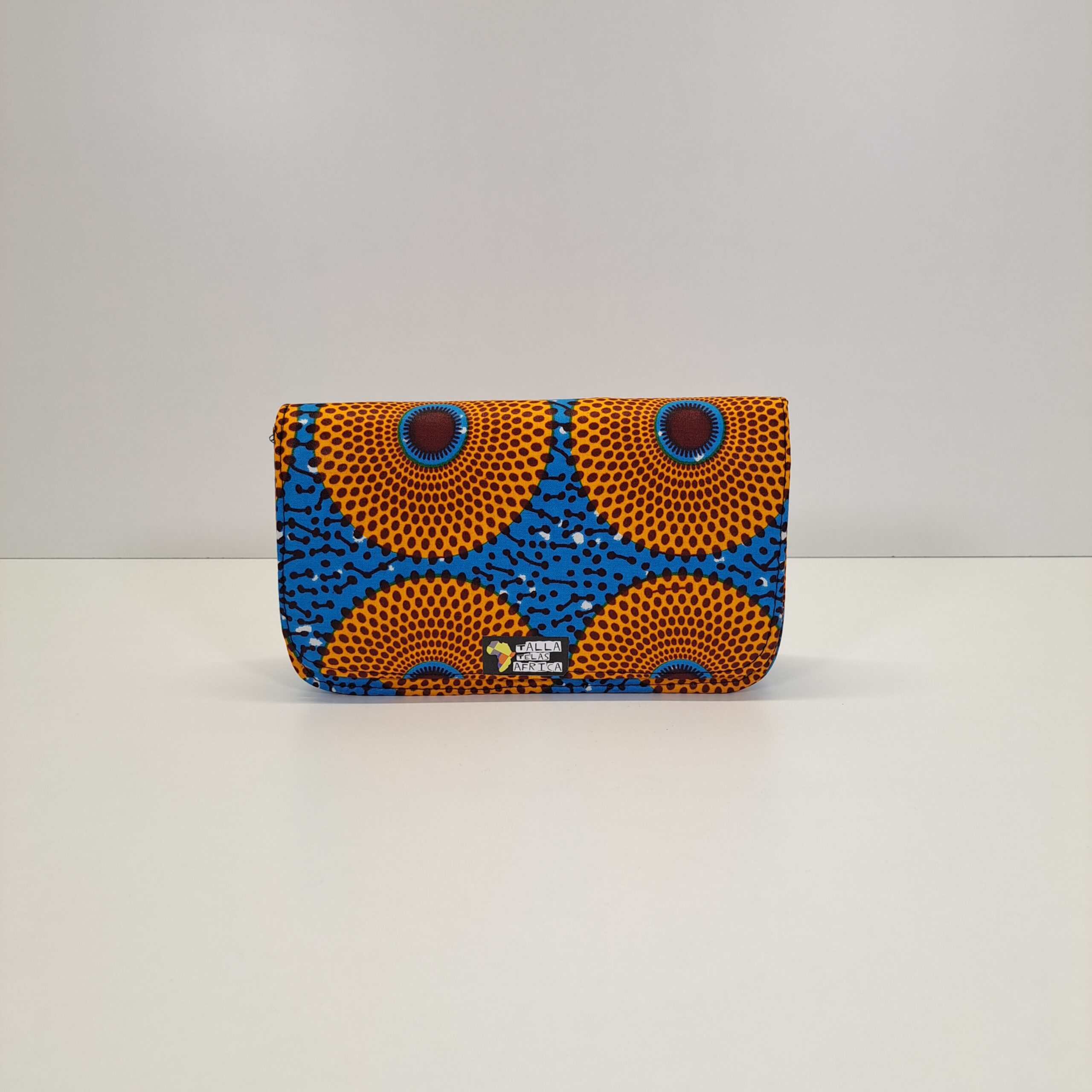 Bolso de Mano & Bandolera "Abanico Solar" – Diseño Rígido en Tela Wax - Imagen 4