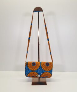 Bolso de Mano & Bandolera "Abanico Solar" – Diseño Rígido en Tela Wax