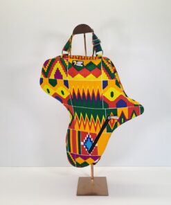 Mochila "Silueta África Kente" – Diseño Único con Forma del Continente