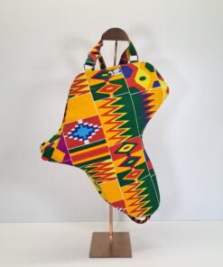 Alternative view of Mochila "Silueta África Kente" – Diseño Único con Forma del Continente