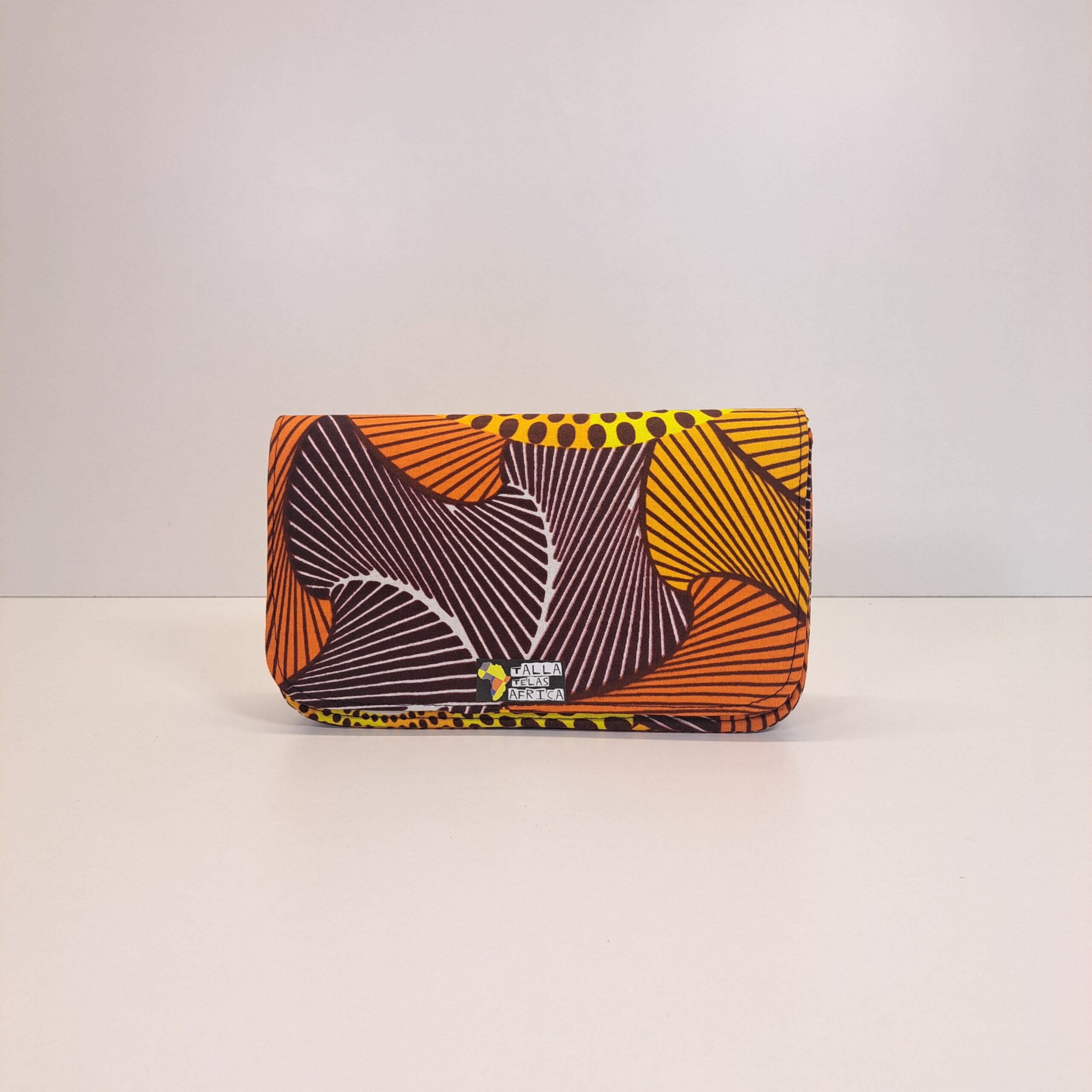Bolso de Mano & Bandolera "Duna del Sáhara" – Diseño Rígido en Tela Wax - Imagen 6
