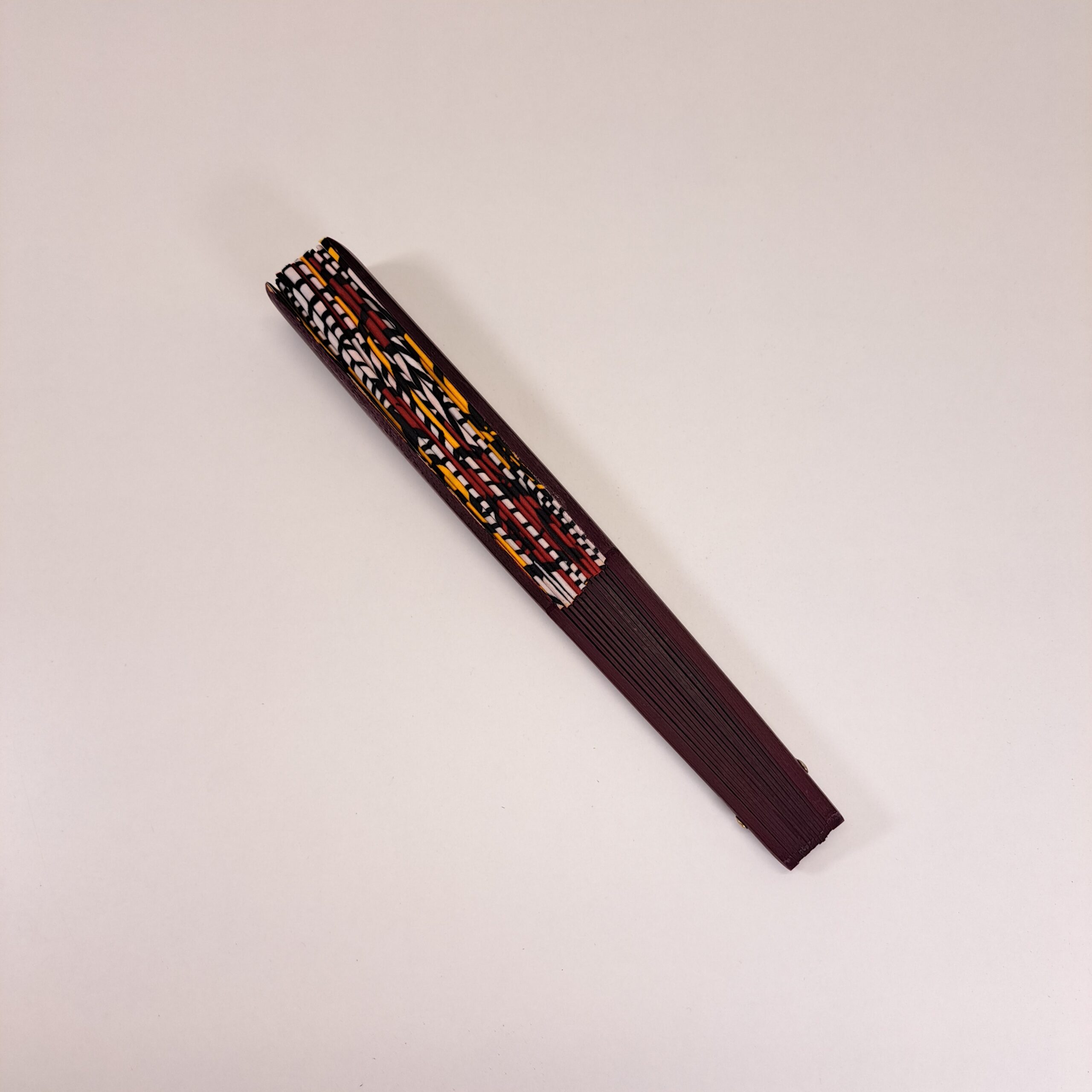 Abanico "Esencia Africana" – Diseño Único Hecho a Mano con Doble Tela Wax - Imagen 3