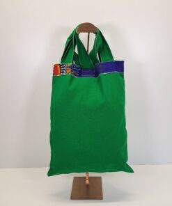 Alternative view of Bolsa "Turbante de la Reina" – Arte Textil en Mosaico Wax (Verde Esmeralda)