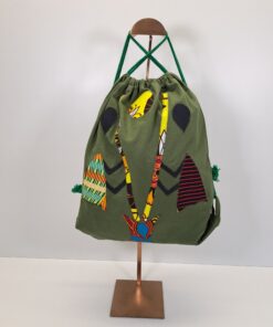 Alternative view of Mochila de Cordones "Waka Waka" – El Ritmo de la Cosecha (Verde Oliva)
